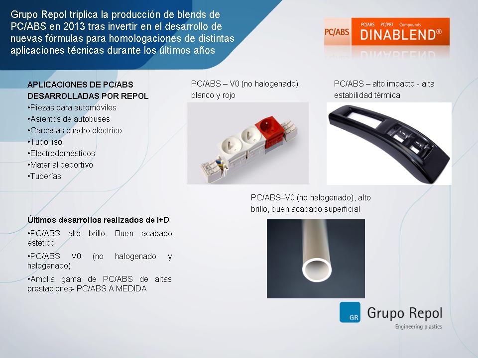 Nuevas frmulas PC/ABS